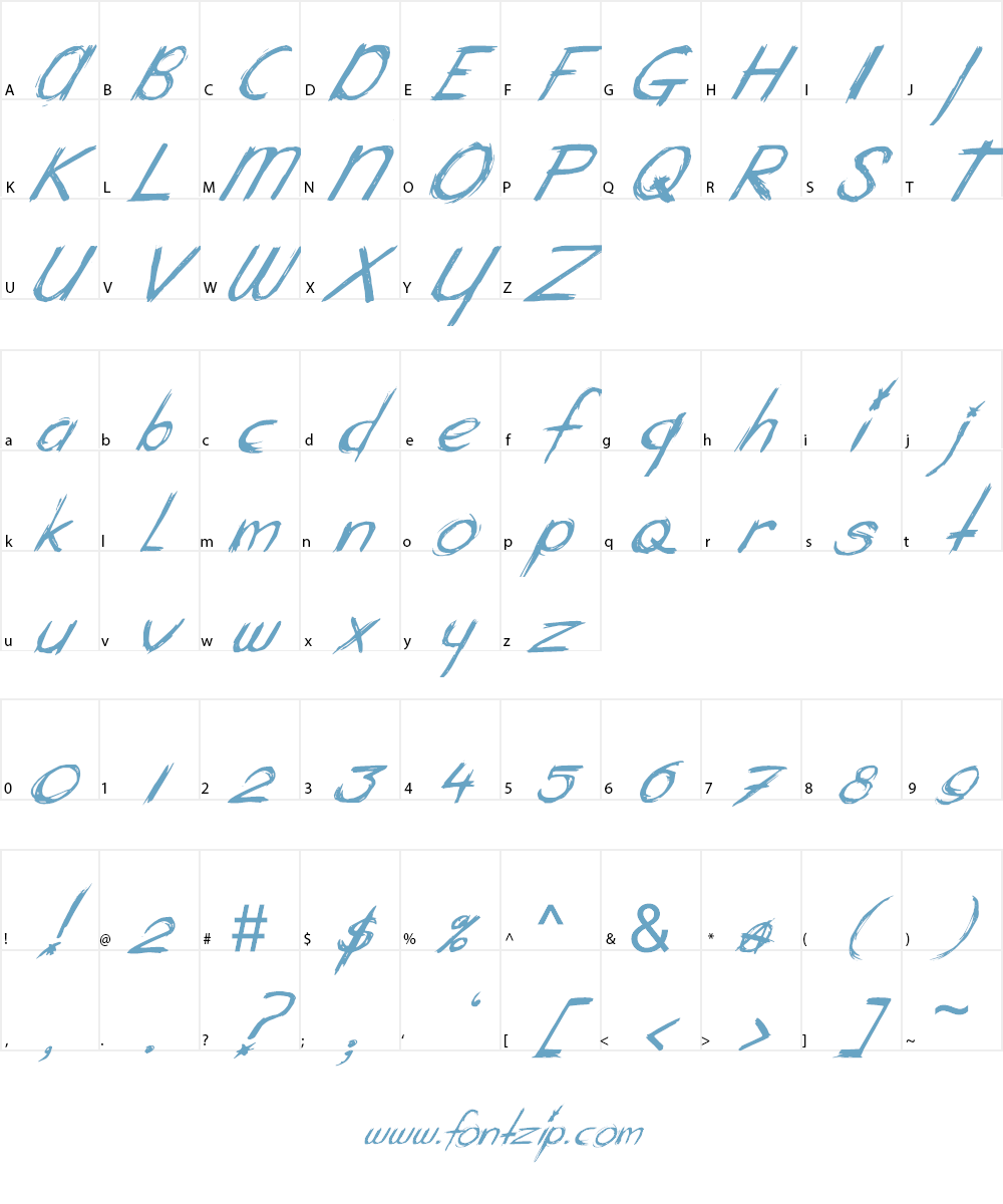 Mary Ate A Little Lamb Font Character